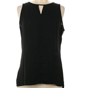 Express Keyhole Neck Black Sleeveless Blouse